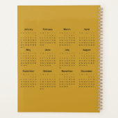 2022 Année du Tiger Planner (Dos)