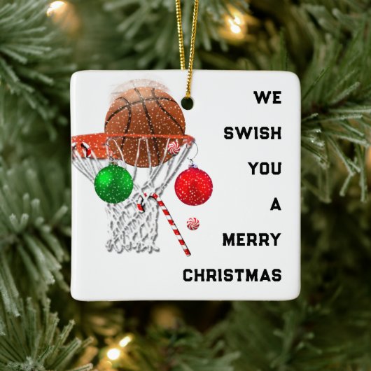 2022 Basketball Keepomwille Keramisch Ornament (Boom)