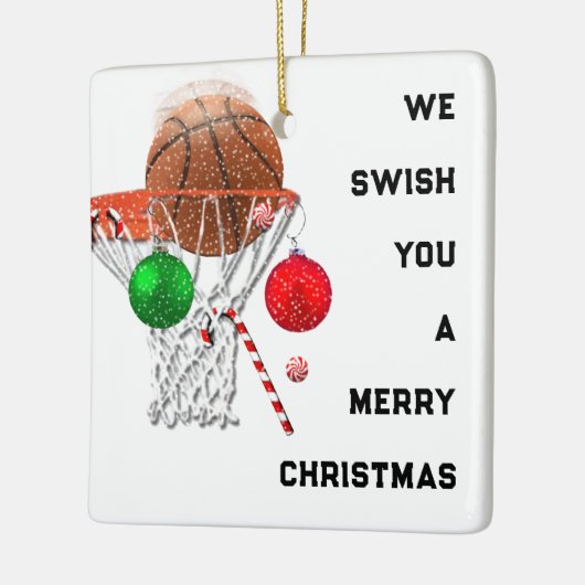 2022 Basketball Keepomwille Keramisch Ornament (Links)
