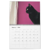 2022 Beaux Chats Noirs Calendrier mural de 12 mois (Feb 2026)
