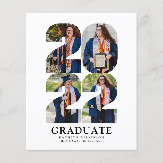 2022 BEGROTING Modern Big Script 5 Aankondiging va Flyer (Voorkant)