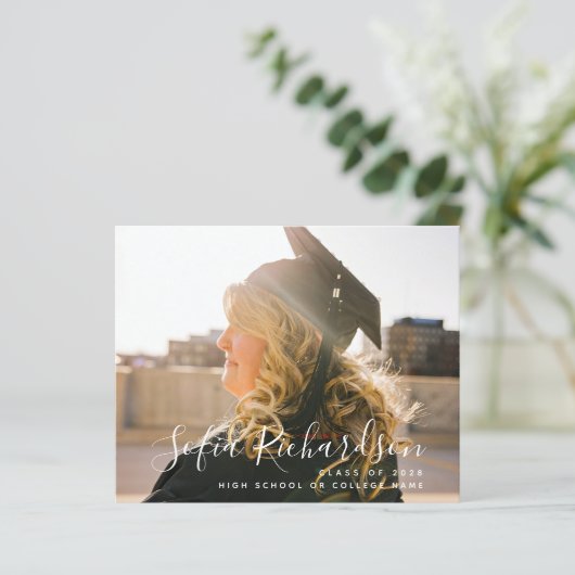 2022 BEGROTING Moderne Manuscript 8 de Uitnodiging (Staand voorkant)