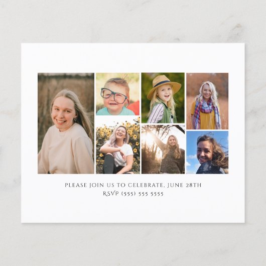 2022 BEGROTING Moderne Manuscript 8 de Uitnodiging (Achterkant)