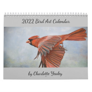 2022 Bird Art Calendar door Charlotte Yealey Kalender