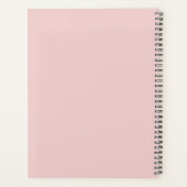 2022 Blush Pink Girly Script Monogram naam Modern Planner (Achterkant)