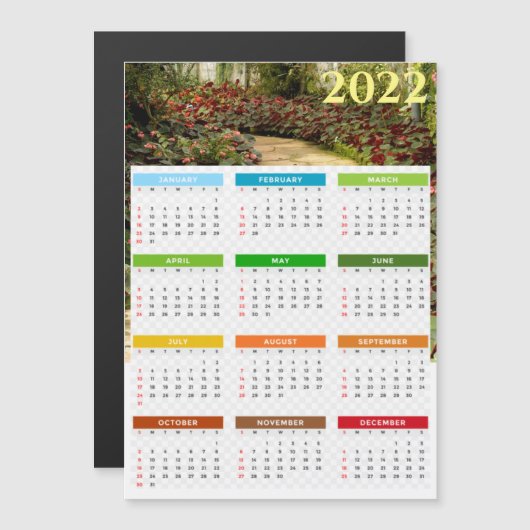 2022 Calendar Magnetic Card (Voorkant / Achterkant)
