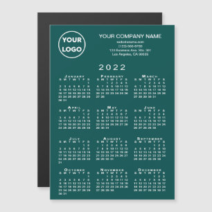 2022 Calendrier Business Logo Texte Magnet Card Tu