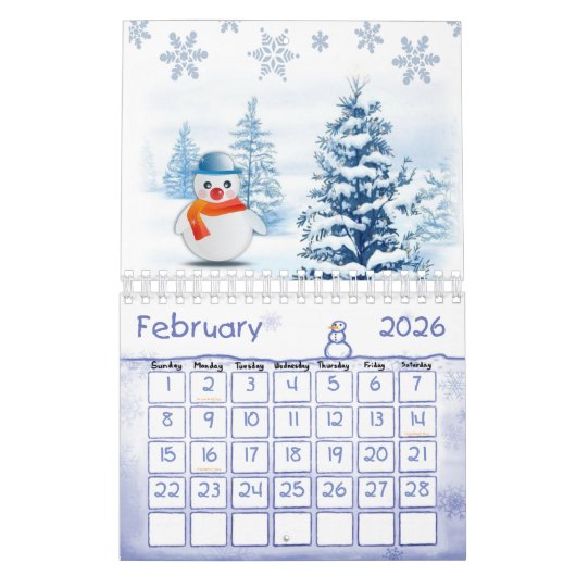2022 Calendrier Noël Snowman (Feb 2026)