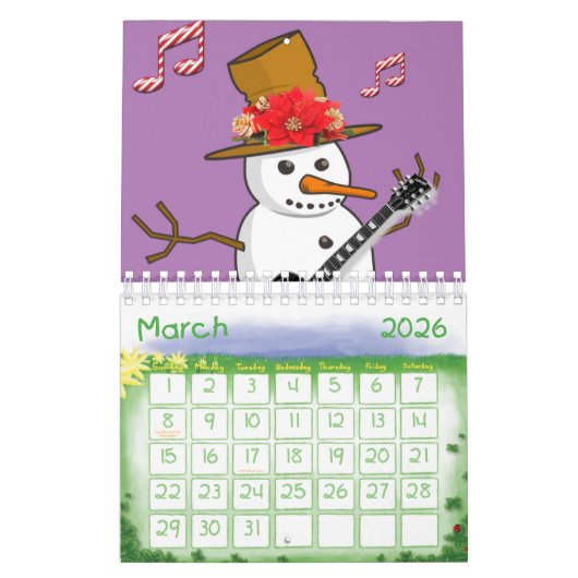 2022 Calendrier Noël Snowman (Mar 2026)