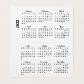 2022 Creëer Uw eigen aangepaste agenda Visitekaartjes (Binnenkant ongevouwen)