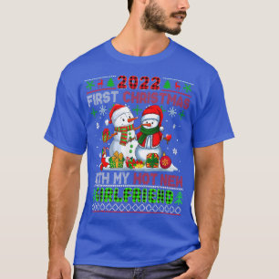 2022 Eerste Kerstmis Met Mijn Nieuwe Heete Vriendi T-shirt