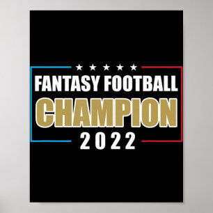 2022 Fantasy Football Champion USA Football Poster