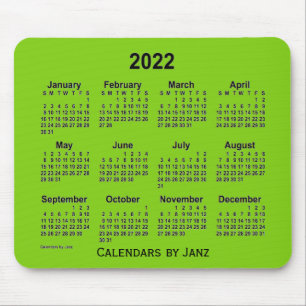 2022 Gele groene agenda van de Janz-Muismat Muismat