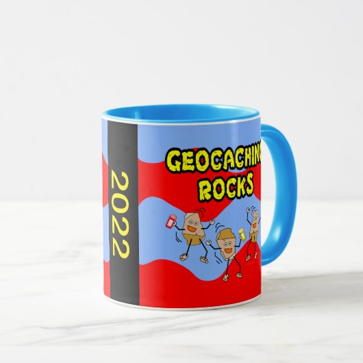 2022 Géocaching Rocks Mug (Devant droit)
