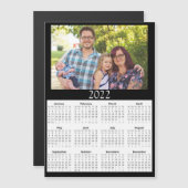 2022 Gepersonaliseerd Photo Calendar Mini Magnet (Voorkant / Achterkant)