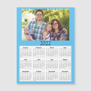 2022 Gepersonaliseerd Photo Calendar Mini Magnet