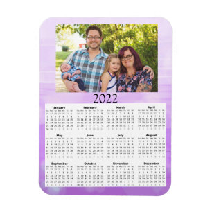 2022 Gepersonaliseerd Photo Calendar Mini Magnet Magneet