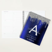 2022 Glitter Glam Monogram Bleu Marine Argenté (Devant avec enveloppe)