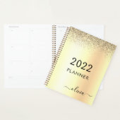 2022 Glitterende Metal Monogram Glam Naam Planner (Display)
