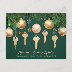 2022 Golden Keys Real Estate Holiday Briefkaart