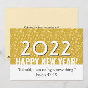 2022   Goudznowschilfers   CHRISTELIJK   NIEUW JAA Feestdagenkaart