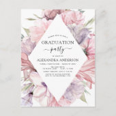2022 Graduation Boho Dusty Rose Purple Invitation (Devant)