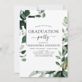 2022 Graduation Botanical Greenery Invitation (Devant)
