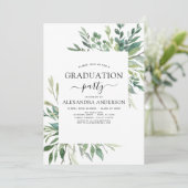 2022 Graduation Botanical Greenery Invitation (Debout devant)