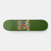 2022 HIER KOMEN WE grappige nieuwe jaren, een cade Skateboard (Horizontaal)