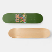 2022 HIER KOMEN WE grappige nieuwe jaren, een cade Skateboard (Horizontaal)
