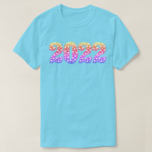 2022 in Colorful Skulls T-Shirt