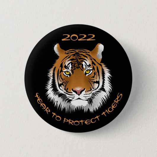 2022 Jaar van de bescherming van trekkers Ronde Button 5,7 Cm (Voorkant)