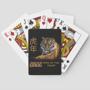 2022 JAAR VAN DE KWESTIE VAN HET TIGER Chinese NIE Pokerkaarten