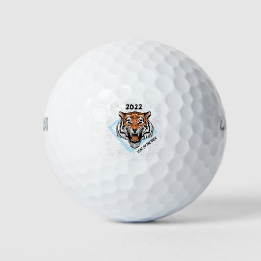 2022 Jaar van de tijger Golfballen (Voorkant)