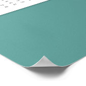 2022 Jaarkalender Modern Foto Collage Poster (Hoek)