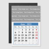 2022 June kalender Magnetic Card (Voorkant / Achterkant)