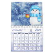 2022 Kalender Kerstmis Sneeuwman (Jan 2027)
