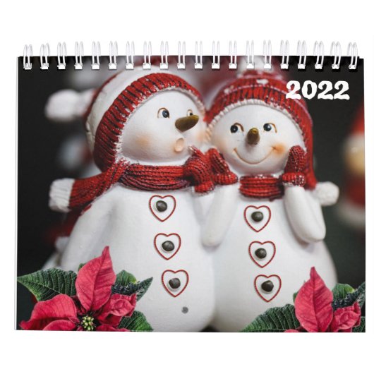 2022 Kalender Kerstmis Sneeuwman (Achterkant)