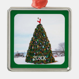 2022 kerstboomval Rockland Maine Metalen Ornament