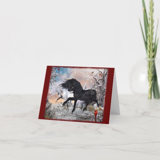 2022 Kerstpaarden ver2 Kaart (Voorkant)