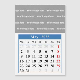 2022 Mei kalender Magnetische kaart