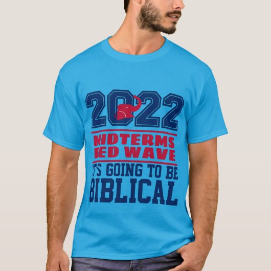 2022 MIDTERMS RED WAVE BIBLICAL T-SHIRT (Voorkant)