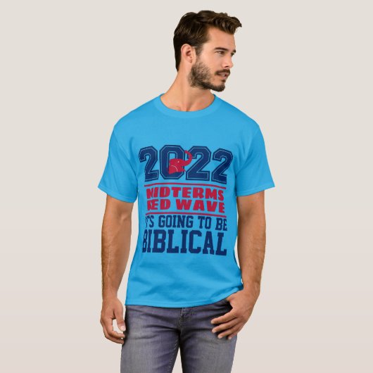2022 MIDTERMS RED WAVE BIBLICAL T-SHIRT (Voorkant volledig)