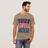 2022 MIDTERMS RED WAVE BIBLICAL T-SHIRT (Voorkant volledig)
