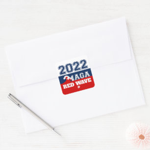 2022 Midterms Ultra MAGA Red Wave Vierkante Sticker