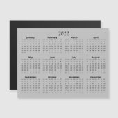 2022 Mini-kalender magnetische uitnodiging (Voorkant / Achterkant)