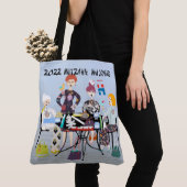 2022 Mitzvah Mah Jongg Canvas tas (Dichtbij)