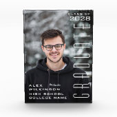 2022 Moderne Manuscript Guy Trendy Afstuderen Fotoblokken (Voorkant)