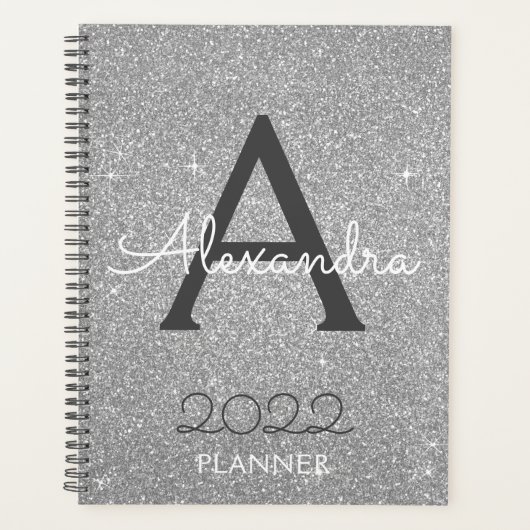 2022 Monogramme Paillettes Argentées (Devant)