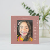 2022 Nieuwe jaren Eenvoudige 'Earthy Tone'-foto Kaart (Staand voorkant)